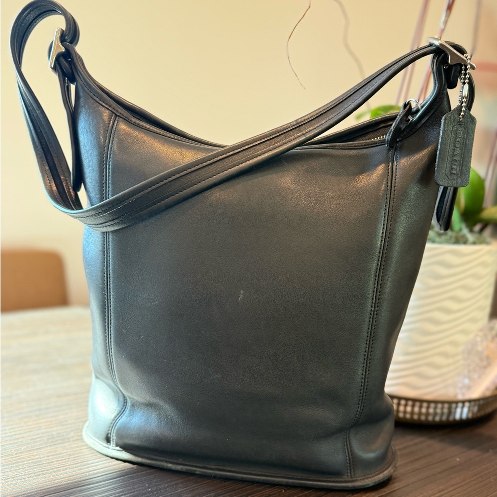 Coach Vintage Black Leather Bag